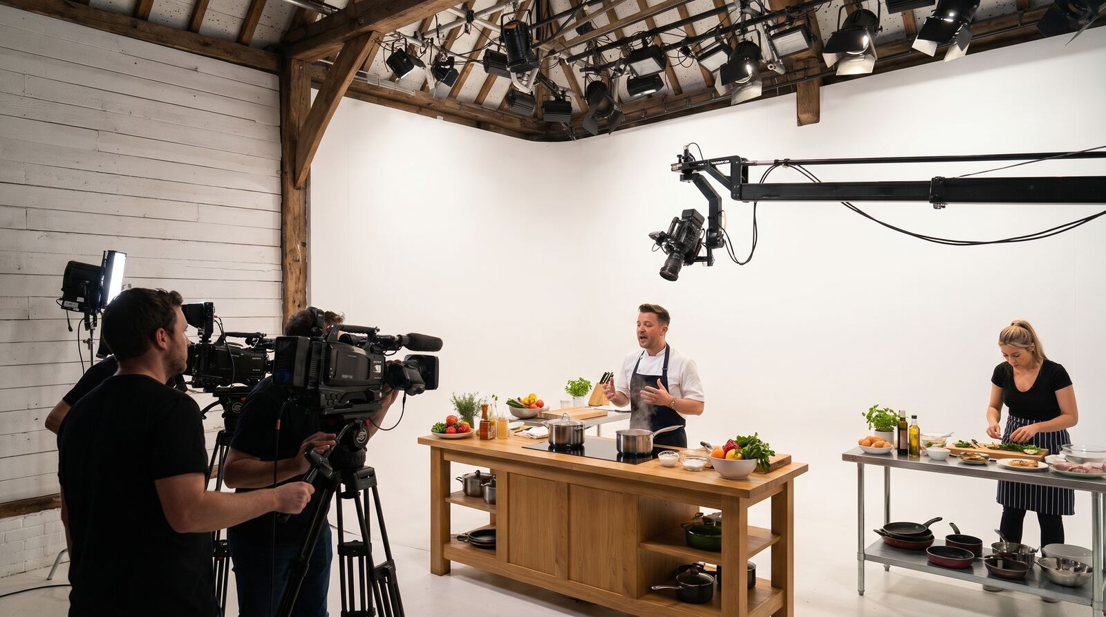 Cooking show filmed multi-camera in the White Space